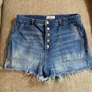 High Waist Denim Shorts